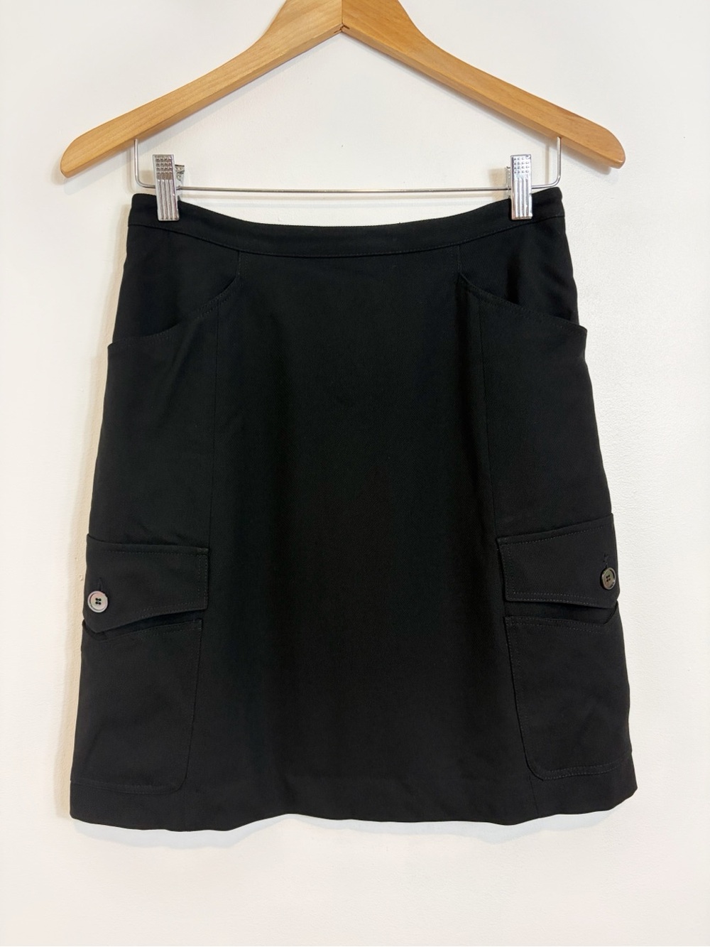 Moschino Multi Pocket Business Casual Wool Skirt